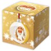 Palla di Natale ZEP con foto oro satinato 10x10 cm