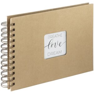 Album a spirale Craft 24x17 cm 40 pagine in carta kraft