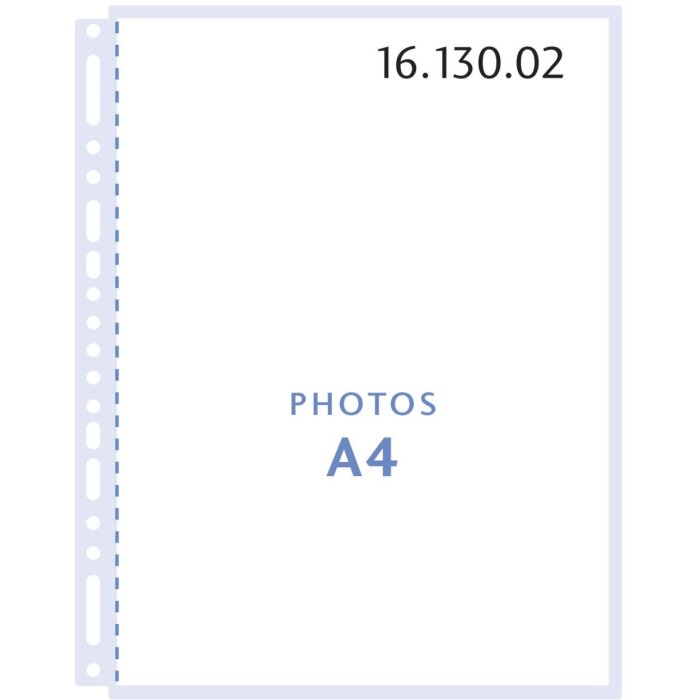 Henzo 10 tasche portafoto DIN A4 fogli bianchi da inserire