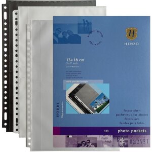 Henzo Photo Bags 4 foto 13x18 cm bianco confezione da 10 fogli