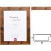 Telaio in legno effetto 2400 marrone dimensioni speciali e tipi di vetro