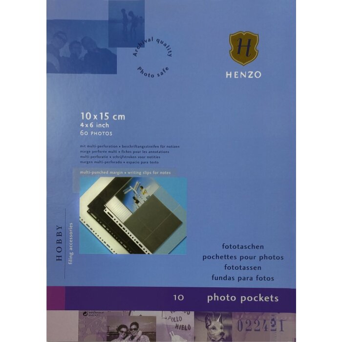 Henzo Photo Bags 6 foto 10x15 cm bianco DIN A4