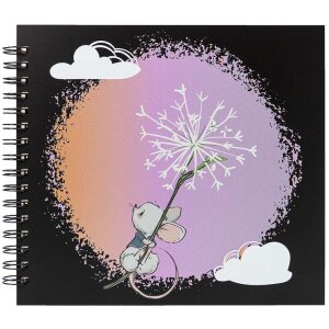 Panodia Album a spirale Souris 23,2x27,5 cm 60 pagine bianche