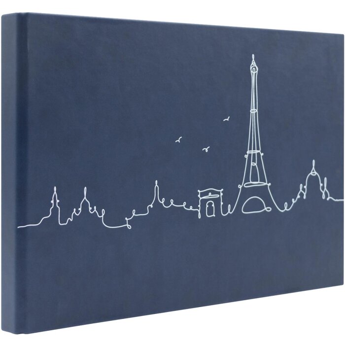 Album fotografico Panodia Lineart Paris blu 34x23 cm 60 pagine nere