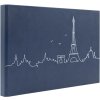 Album fotografico Panodia Lineart Paris blu 34x23 cm 60 pagine nere