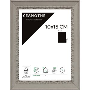 Cornice di legno Alma 10x15 cm grigio