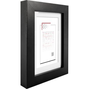 Ceanothe Cornice Oslo con Passepartout 20x30 cm nero