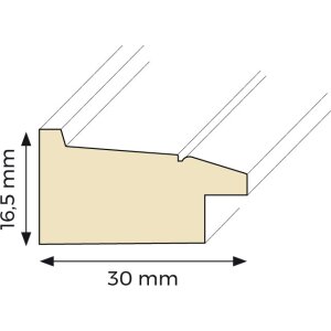 Cornice in legno Alma 13x18 cm bianco