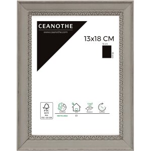 Cornice di legno Alma 13x18 cm grigio