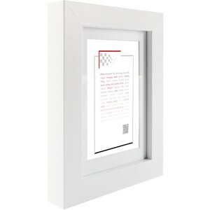 Cornice Ceanothe Oslo con Passepartout 24x30 cm bianco