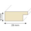 Ceanothe Cornice in legno Tutti Frutti 15x20 cm turchese