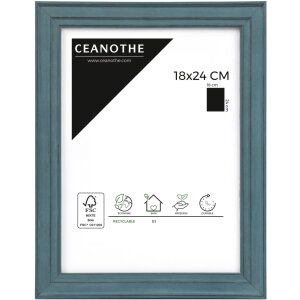 Cornice di legno Ceanothe Belle-Ile 18x24 cm blu