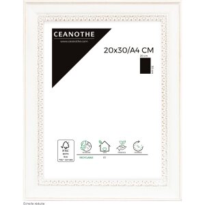 Cornice in legno Alma 20x30 cm bianco