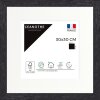 Cornice in legno Ceanothe Karma 30x30 cm Nero con Passepartout