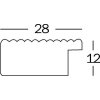 Cornice di legno Grado - 40x50 cm - crema