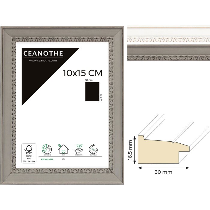 Cornice in legno Ceanothe Alma da 10x15 cm a 50x70 cm