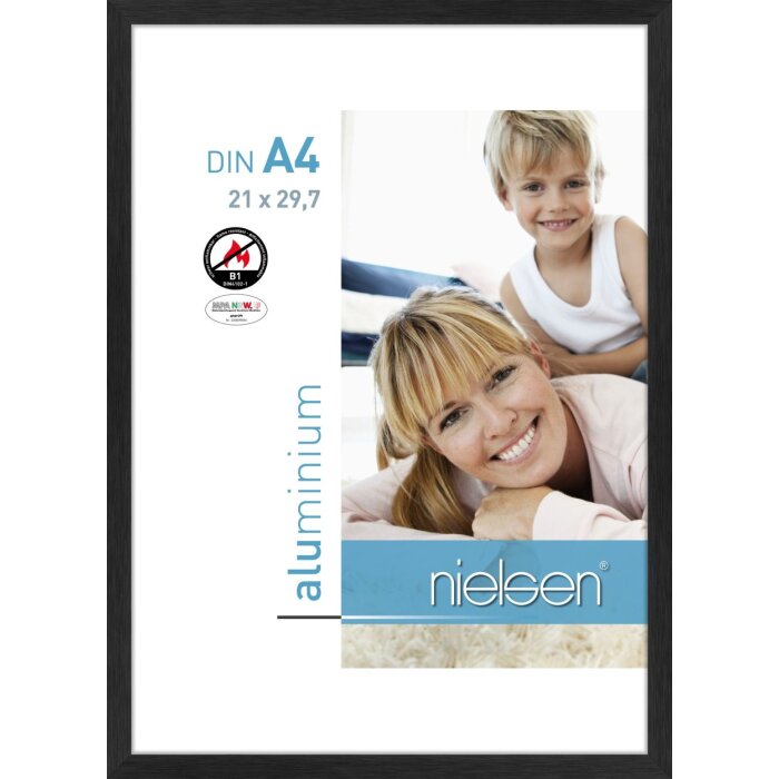Cornice antincendio Nielsen C2 struttura nera opaca 21x30 cm