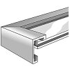 Telaio antincendio Nielsen C2 struttura grigio opaco 40x50 cm