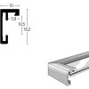 Telaio antincendio Nielsen C2 struttura grigio opaco 40x50 cm