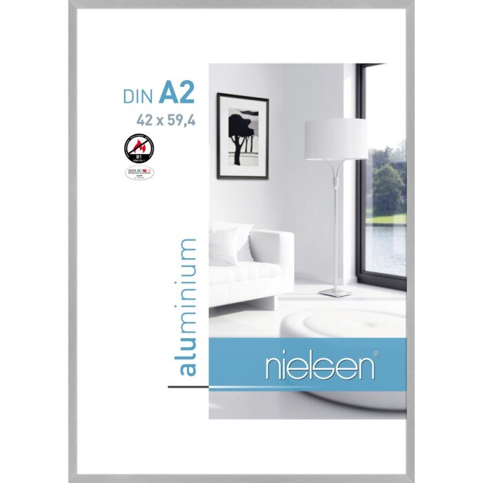 Nielsen Telaio antincendio C2 Struttura Argento Opaco 42x60 cm