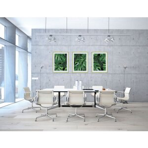Cornice antincendio Nielsen C2 struttura argento opaco 50x70 cm
