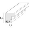 Cornice in legno Deknudt S43AK2 nero 21x29,7 cm cornice per certificati A4