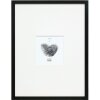 Cornice in legno Deknudt S44CF2 nero 30x40 cm con Passepartout 13x13 cm