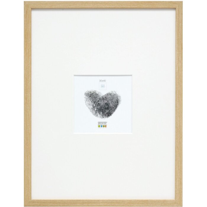Cornice in legno Deknudt S44CH1 rovere 30x40 cm con passe-partout 13x13 cm