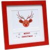 Deknudt Cornice natalizia in legno S45SK4E2 rosso 10x15 cm
