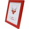 Deknudt Cornice natalizia in legno S45SK4E2 rosso 10x15 cm