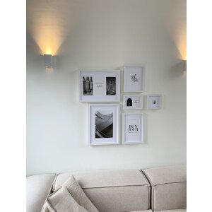 Set di cornici Deknudt S46YK1WALL bianco 6 cornici