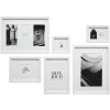 Set di cornici Deknudt S46YK1WALL bianco 6 cornici