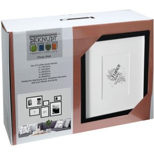 Set di cornici Deknudt S46YK2WALL nero 6 cornici