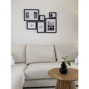 Set di cornici Deknudt S46YK2WALL nero 6 cornici