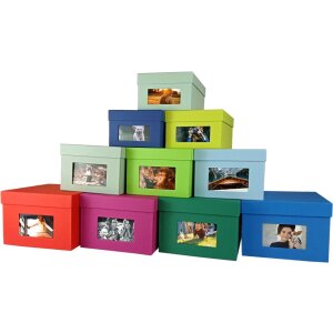 HNFD XL Photo Box Kandra 700 foto 15x20 cm abete verde a coste