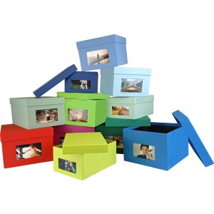 HNFD XL Photo Box Kandra 700 foto 15x20 cm abete verde a coste