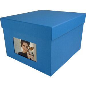 HNFD XL Photo Box Kandra 700 foto 15x20 cm acciaio blu a...