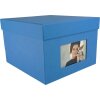 HNFD XL Photo Box Kandra 700 foto 15x20 cm acciaio blu a coste