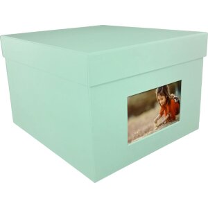 HNFD XL Scatola per foto Kandra 700 foto 15x20 cm menta a coste