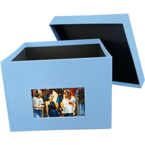 HNFD XL Photo Box Kandra 700 foto 15x20 cm blu scuro a coste