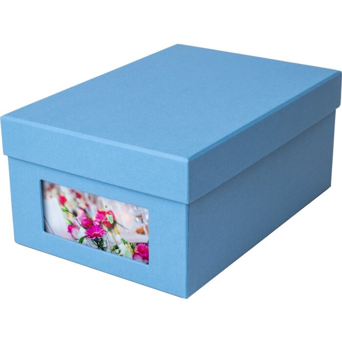 HNFD Photo Box Kandra blu scuro a coste 700 foto 10x15 cm