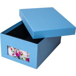 HNFD Photo Box Kandra blu scuro a coste 700 foto 10x15 cm