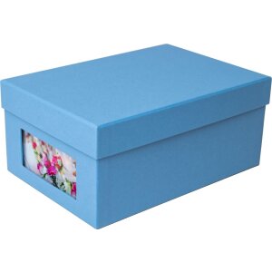 HNFD Photo Box Kandra blu scuro a coste 700 foto 10x15 cm