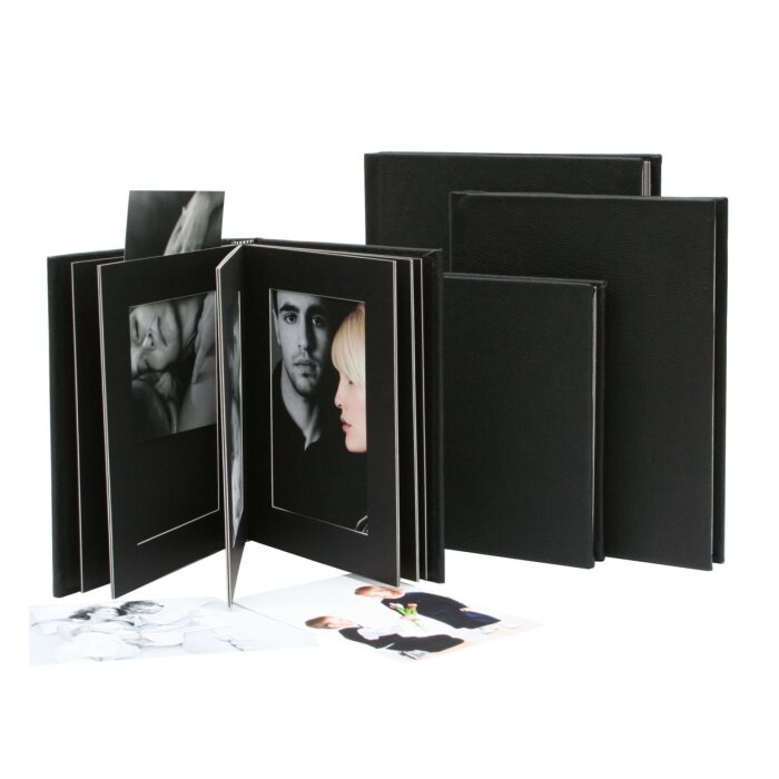 Album di montaggio Deknudt A66DA2 nero 10 immagini da 10x15 cm a 15x20 cm