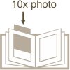 Album di montaggio Deknudt A66DA2 nero 10 immagini da 10x15 cm a 15x20 cm