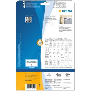 Etichette HERMA a getto dinchiostro resistenti alle intemperie A4, 97,0 x 42,3 mm, bianco, adesivo permanente