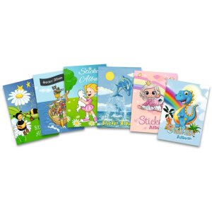 HERMA Album di figurine per bambini, A5, "Dinos" (16 pagine, vuoto)