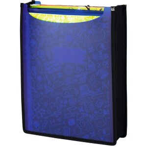 Cartella HERMA Flexi traslucida, blu scuro 260x345x70 mm