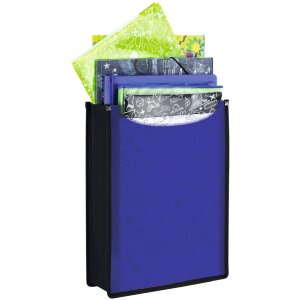 Cartella HERMA Flexi traslucida, blu scuro 260x345x70 mm