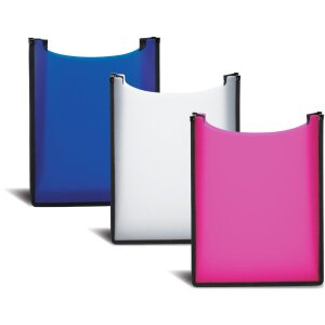 Cartella HERMA Flexi traslucida, blu scuro 260x345x70 mm